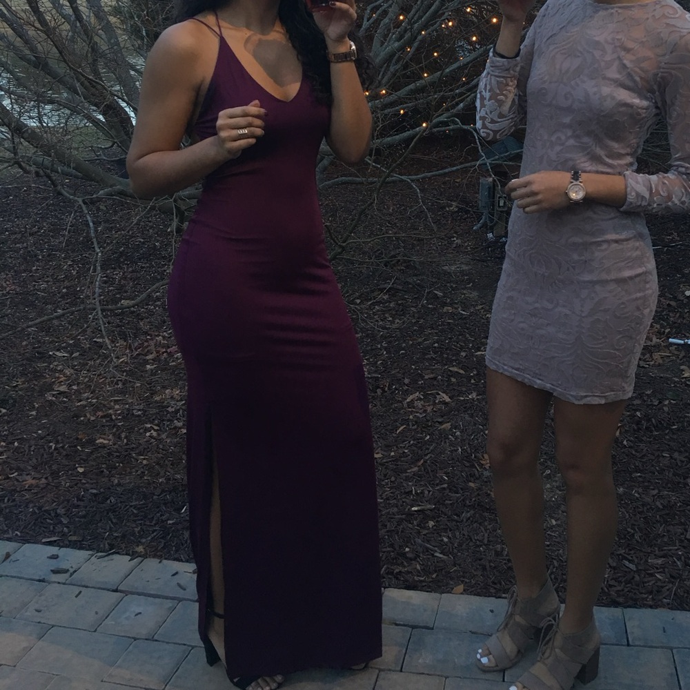 Elegant Purple and Beige Women's Dresses